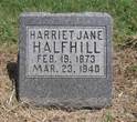 Harriet Halfhill grave