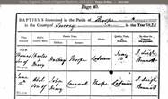 Thomas Hastings baptism Thorpe Surrey 1830