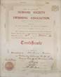 Edwin Bonstow Certificate 1920