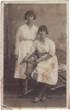 Ethel Hopkins and Clara Baber seated