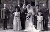 Betty Joyce Barker and Derek Brooks wedding 1955