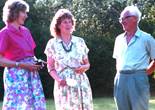 1991 Lawson reunion, Barbara, Marigold & Dennis.