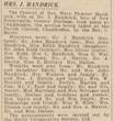 Mary Eleanor Handrick obit Derby_Daily_Telegraph_1