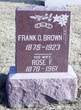 Frank and Rosetta Brown grave