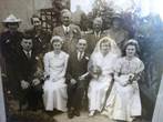 Ethel & Richards  wedding group photo