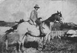 Norman Lancelot Barrington on horseback