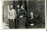 Margaret, Harriet, Nell with their mother at Ghyll