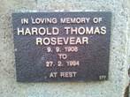 Harold Thomas ROSEVEAR  1908-1994