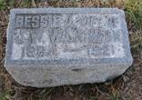 Bessie wife of J.W. Wilkinson grave marker