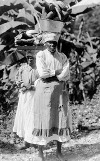An early 20th-century photograph of two women in Jamaica